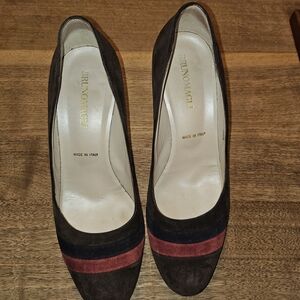 Bruno Magli Black and Red Heels‎